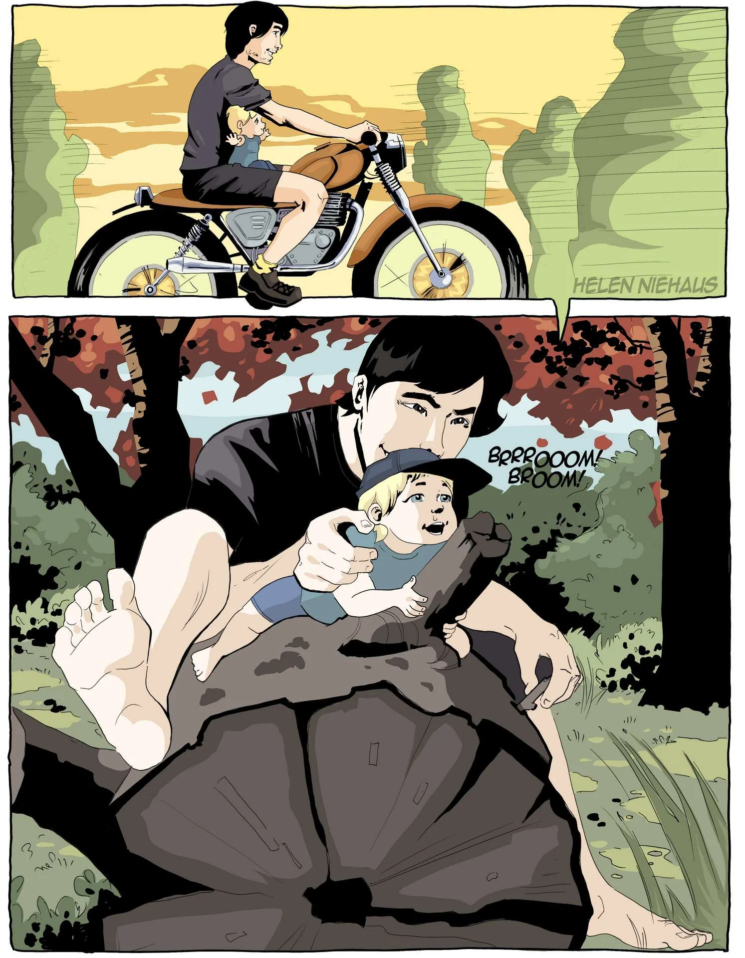 Car comic illustration